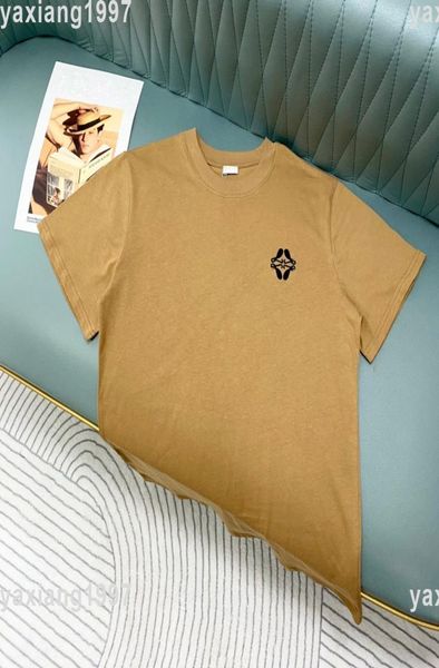 

spring and summer new shirt high grade cotton sweatshirts printing short pants sleeve round neck panel tshirt smlxlxxlxxxl b7210940, Black;brown