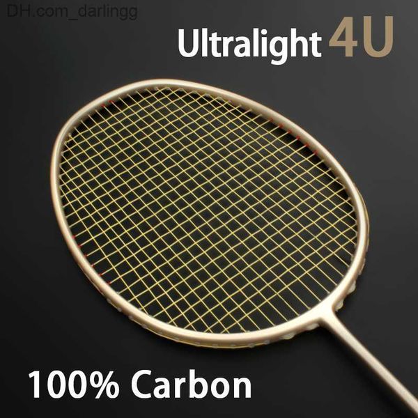 

badminton rackets ultralight 4u 82g original t700 carbon fiber badminton rackets with strings professinal racquet trainnig racket sports for