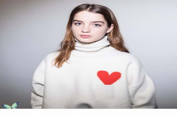

mattiussi mxxl pullover ami fashion alexandre sweaters men women love heart casual paris sweaters computer knitted oneck1822048, White;black