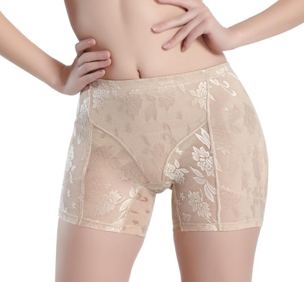 

silicone padded panties women shapewear bum butt hip lift enhancing knickers safety panty wjl05407434107, Black;white