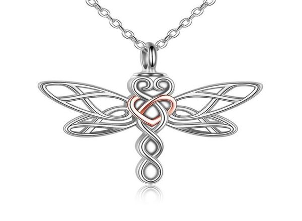 

pendant necklaces dragonfly urn necklace for ashes keepsake jewelry women8682567, Silver