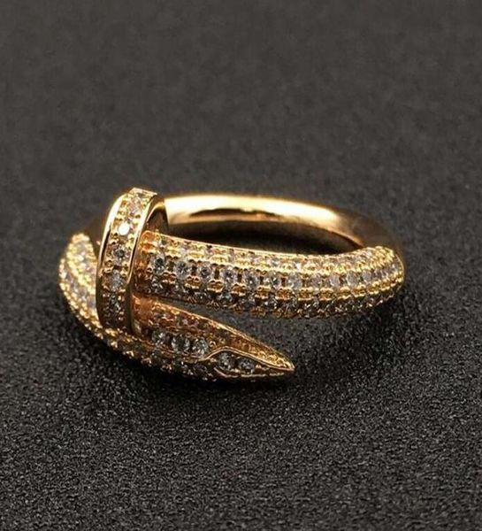 

band designer ring love screw mens rings classic luxury jewelry women titanium steel alloy goldplated gold silver rose9804229