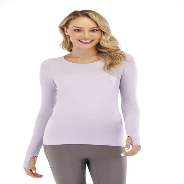 

womens clothing tees tshirts sweatshirt longsleeved sports yoga tshirt quickdrying round neck running fitness jacket swea1031435, White