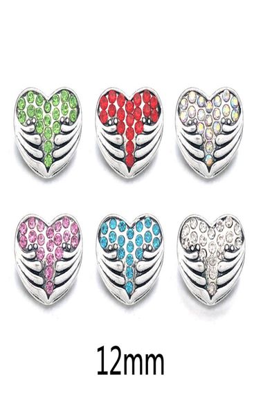 

whole 061 heart 3d 12mm metal snap button for bracelet necklace interchangeable jewelry women accessorie findings5753830