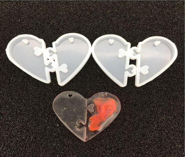

1pc love locks for lovers pendant liquid silicone mold diy resin jewelry mold for epoxy resin uv resin mold9575884