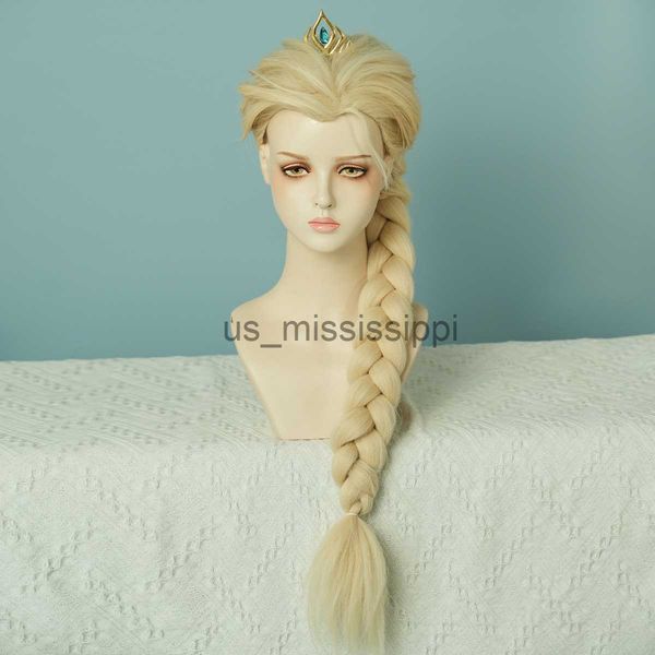 

cosplay wigs 7jhh wigs halloween anime wigs for women long blonde braids wig with bangs synthetic wig for girls party cosplay costume party, Black