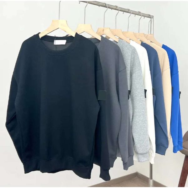

sweaters mens designer hoodies knit sweatshirt crew neck long slevee pullover hoodie couple clothing autumn and spring warm stones375, Black