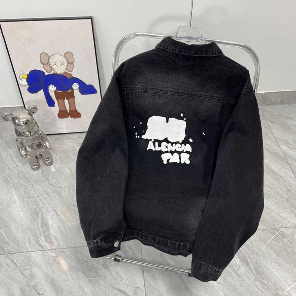 

luxury denim jacket mens casual cardigan coat bb designer varsity jackets oversize black sweatshirt hip-hop baseball uniform men women casua, Black;brown