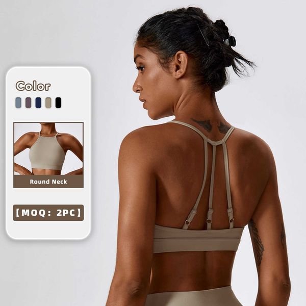 

lu lu activewear custom halter neck adjustable strap sports bra gym yoga bra