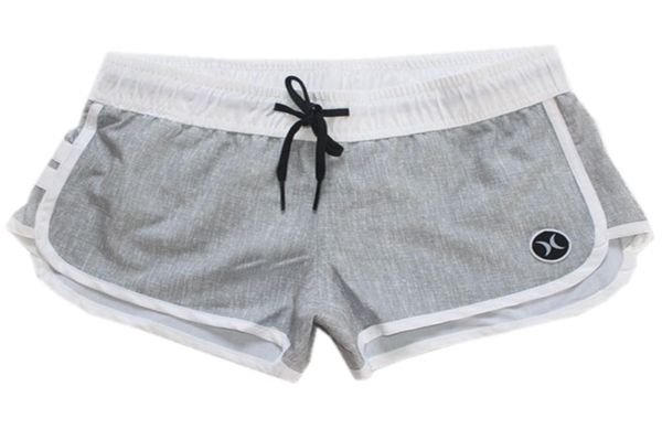 

brand new spandex fabric womens low leisure shorts bermudas shorts beachshorts boardshorts quick dry surf pants swim trunks s1371985, White;black