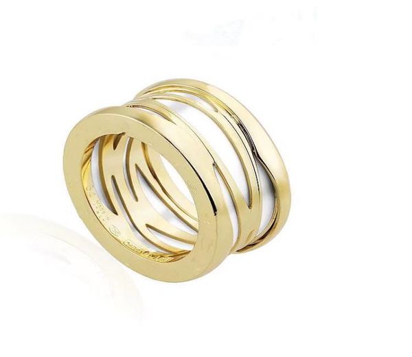 

2019 real diamond engagement rings white gold womens wedding rings spiral hollow stainless steel ring promise rings1303291, Silver