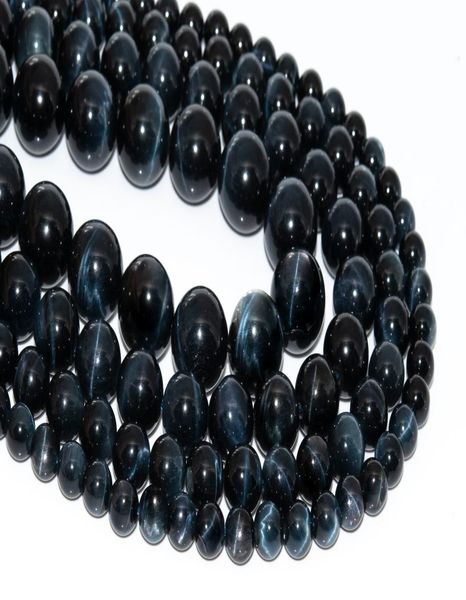 

blue tiger eye gemstone loose beads round shape 6mm 78mm for jewelry making6785452, Black