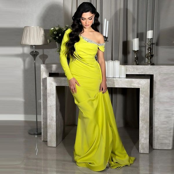 

exquisite single sleeve evening dresses sequines pleat satin formal gown overskirt arabic dubai vestidos de fiesta, Black;red