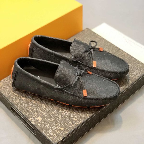 

outdoor men's boat shoes luxury pea shoes men's casual shoes non-slip brand zapatillas hombre leather shoes casual driving shoes p, Black