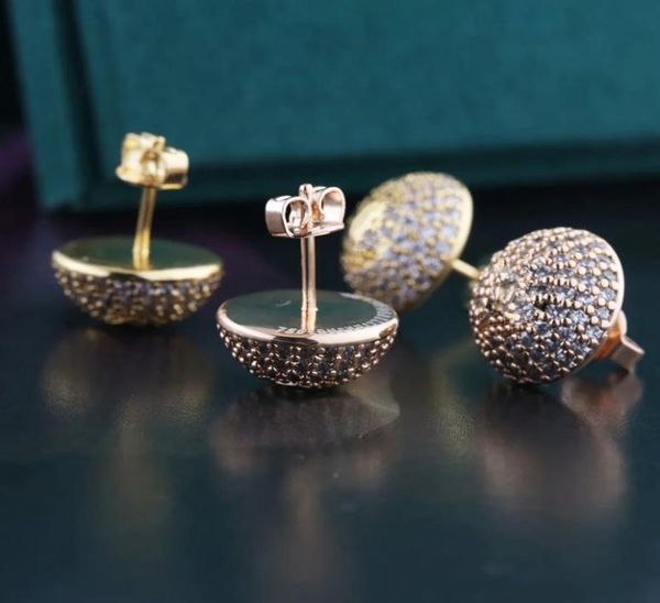 

2020 fashion earrings stud earrings stainless steel jewelry women studs letter earring semicircle diamond earrings soc8141985, Golden