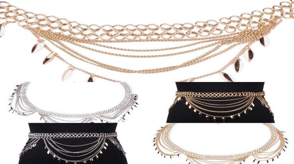 

men039s women039s new and fashion alloy tassel style waist chain4597314, Silver