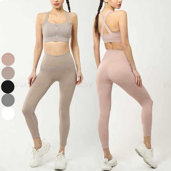 

lu lu women sports bra high impact zipper front fitness wear back pocket plus size women's leggings yoga clothing gym fitness sets