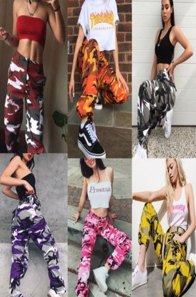 

new fashion women camo cargo trousers casual pants army combat camouflage pants8467549, Black;white
