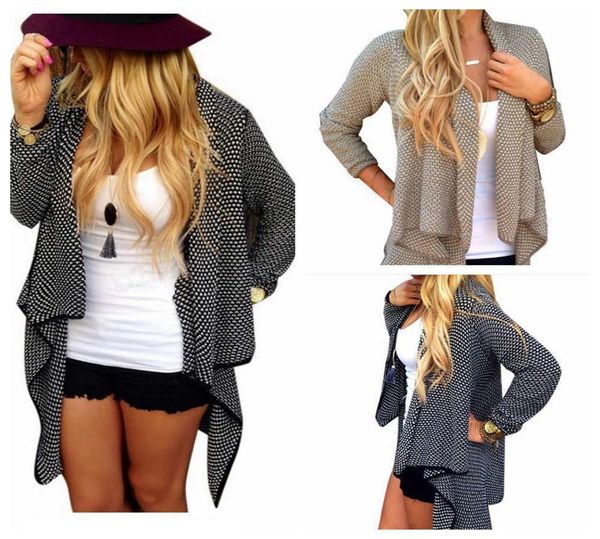 

irregular women solid knitted cardigans feminino female sueter long sleeve wool cardigan sweater coat outwear lf77x3661492, White;black