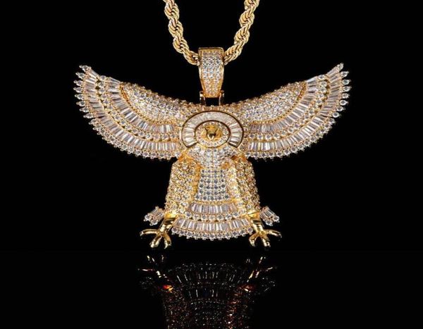 

charms fashion punk hip hop women men animal pendant necklace crystal rhinestone chain creative necklaces jewelry3781206, Bronze;silver