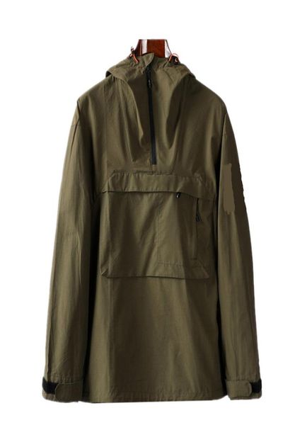 

toney 2020 new hooded half zip pocket jacket youth fashion european and american casual jacket men039s coat nylon fabric me4039364, Black;brown