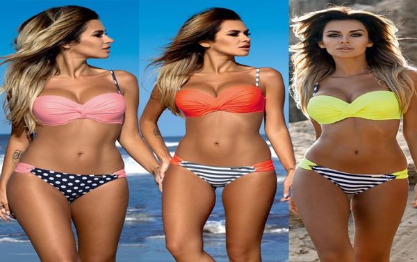 

women bandage bikini sets for womens pushup padded bra swimsuit bathing suit women039s swimwear bikinis tankini4104337, White;black