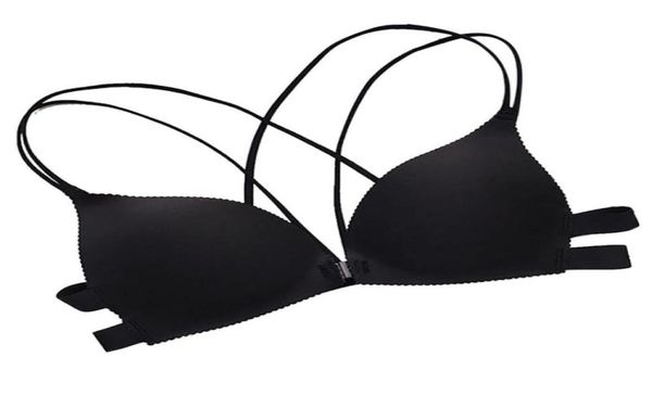 

5 2020 new fashion lady women wireless bra vest breathable chest pad wearing underwear seamless9609619, Black;white