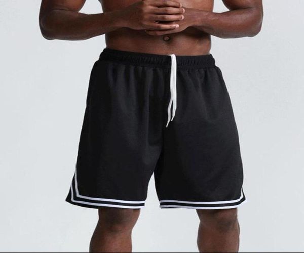 

running shorts men sports gyms workout male breathable mesh quick dry sportswear for fitness bodybuilding jogging6567977, Black;blue