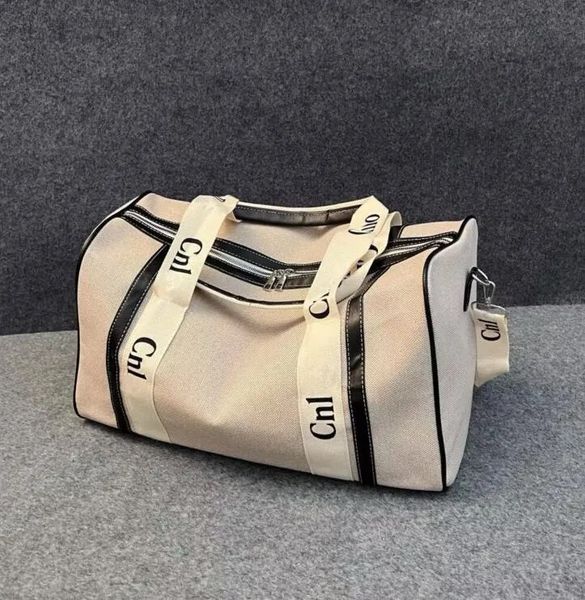 

fashion travel bags canvas handbags large capacity holdall carry on luggages duffel bags luxury luggage letter handbag