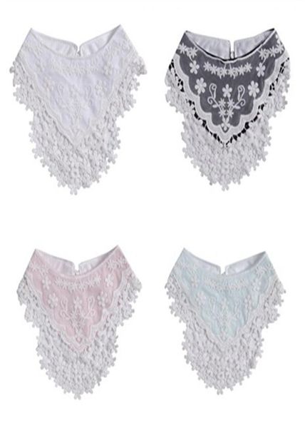 

1pcs lovely infant baby girls lace triangular tassel bandana saliva dripping bib scarf toddler e infant saliva towel3750261