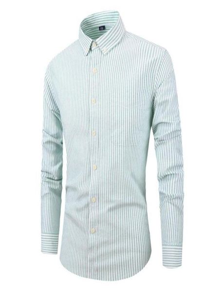 

striped shirt men oxford men039s long sleeve shirt light color fashion match sweatwear be yourself fit formal dressshirt cloth9707144, White;black