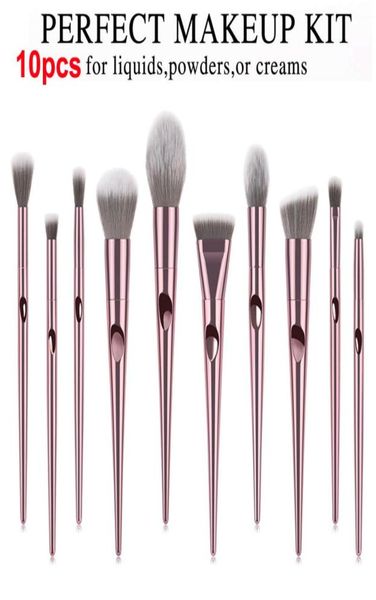 

wet and wild brushes set 10pcs rose gold makeup brush eyeshadow powder contour brush kits beauty cosmetics tools brushes foundatio7312294