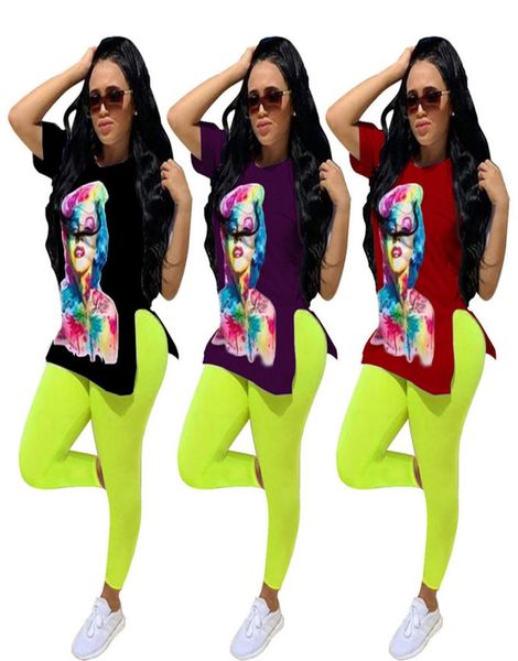 

plus size 2xl women summer jogger suit sports two piece set outfits short sleeve tshirt pants casual sportswear outdoor tracksuit2050721, Black;gray