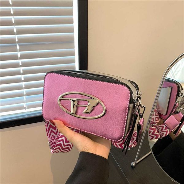 

this year's popular camera 2023 summer new women's personality letter single wide shoulder strap crossbody bag 70% off outlet clea