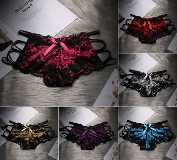 

2020 women039s lace panties high waist briefs underwear lingerie knickers thongs gstring7483730, Black;pink