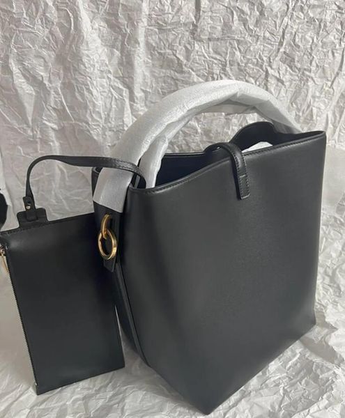 

new le 37 designer bag shiny leather bucket bag shoulder bags women bags crossbody tote 2-in-1 mini purse luxurys handbags