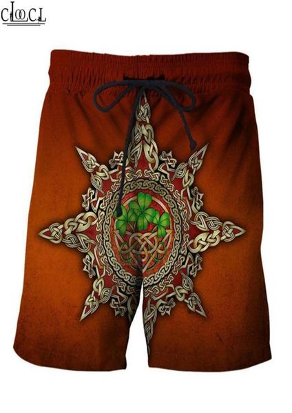 

est irish stpatrick day fashion men039s pants 3d print hip hop mens shorts summer beach casual streetwear drop3498771, White;black