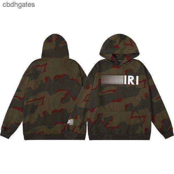 

autumn/winter clothes sweaters fashion designer hoodies 2023 amiirii fluid mens colorful letter printed terry loose hooded sweater 2 tkgs, Black
