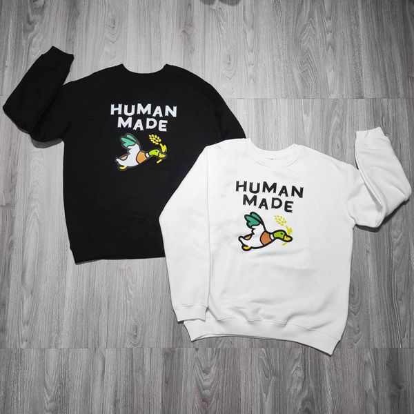 

new fashion 1 hooded shirt plus velvet cartoon print sweatshirts loose pullover, Black