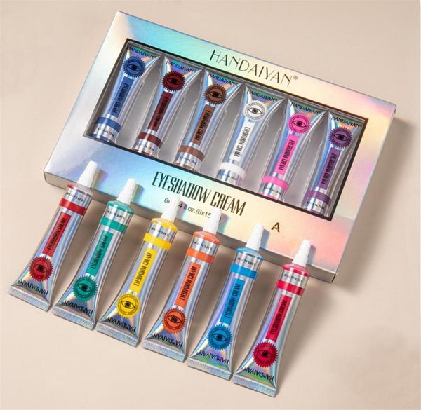 

handaiyan makeup eyeshadow cream set 6pcs eyeshadow set multi functional long lasting easy to wear cosmetics liquid eyeshadow260p2613538