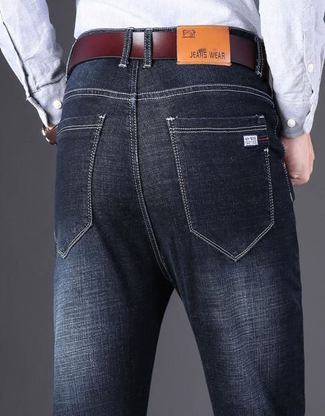 

slim fit jeans denim trousers pants male biker skinny men stretchy casual designer soft jean business straight work blue black3828567