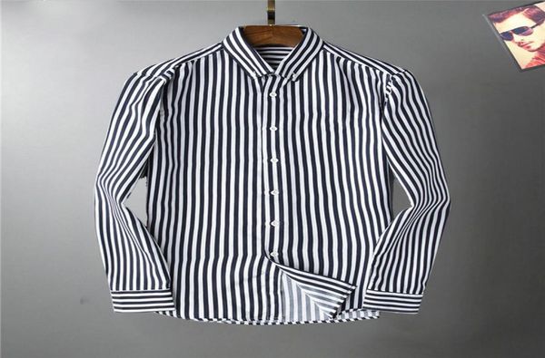 

2021 polka dot mens designer shirt autumn long sleeve casual dress shirts style homme clothing m2xl951711091, White;black