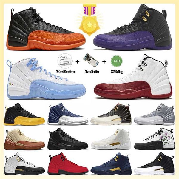 

12 12s basketball shoes brilliant orange cherry field purple michigan vlack taxi stealth eastside golf x muslin university gold royalty snea