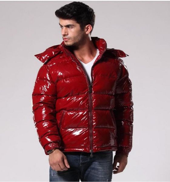 

christmas mans down coat classic brand casual down jacket shiny matte down coats mens outdoor warm feather dress winter war2981859, Black