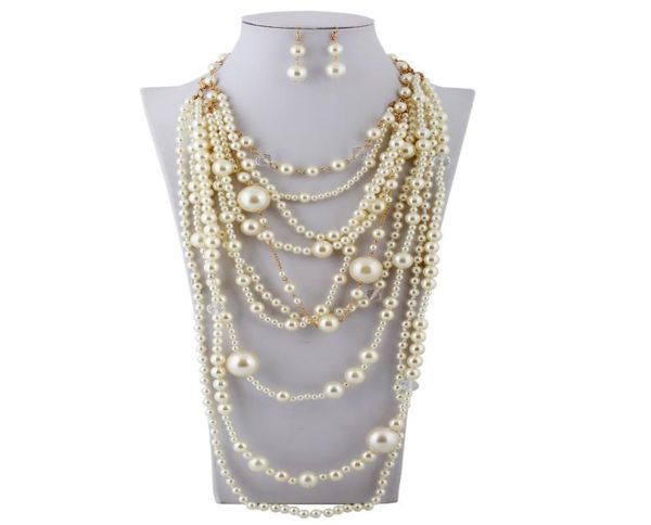 

2016 new woman fashion clothes accessories girl necklace pearl necklace clavicle chain sn00075807417, Silver