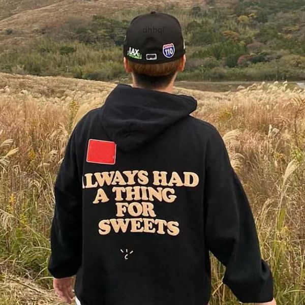 

designer mens hoodies funny foam letters print hoodie plus fleece high street hip hop style hooded sweater hoodie jacket for men and women c, Black