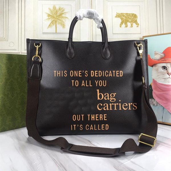 

letter graffiti tote bag black large handbag purse women shopping bags style crossbody travel handbags cowhide material wide shoul281u, Black;red