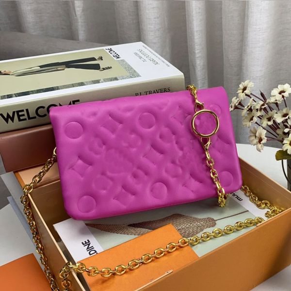 

chain handbags messenger bag crossbody shoulder organ plain bags clutch shopping designer handbag purse genuine leather flip pouch women adj