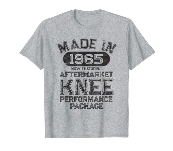 

knee replacement get well gift made in 1965 tshirt012347473649, White;black