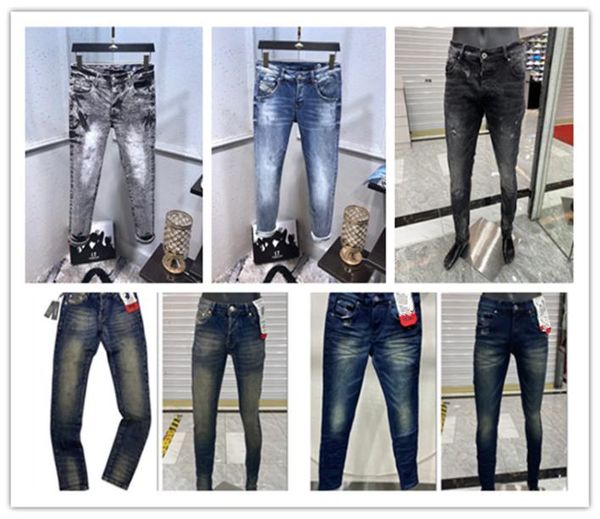 

mens design solid classic style luxury mens jeans slimleg jeans motorcycle biker denim fashion designer jeans size 296105597, Blue